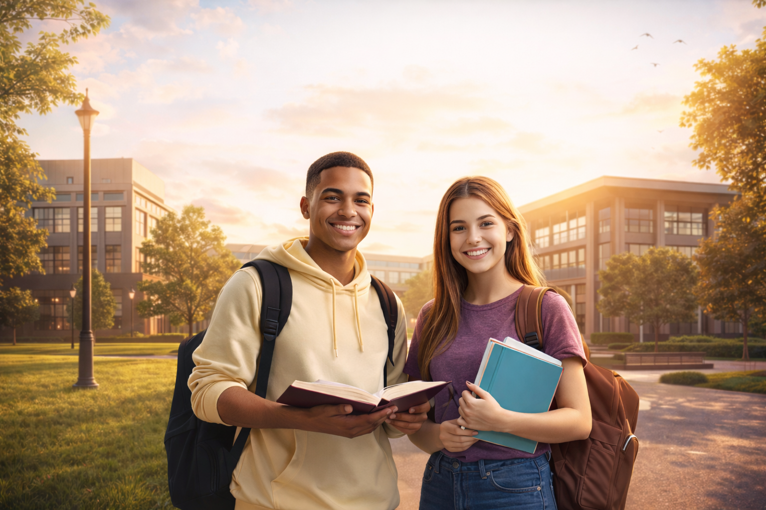 Estudantes no campus FACOP